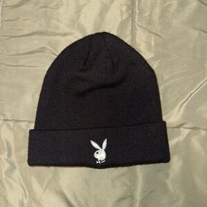 PacSun Black Playboy Beanie